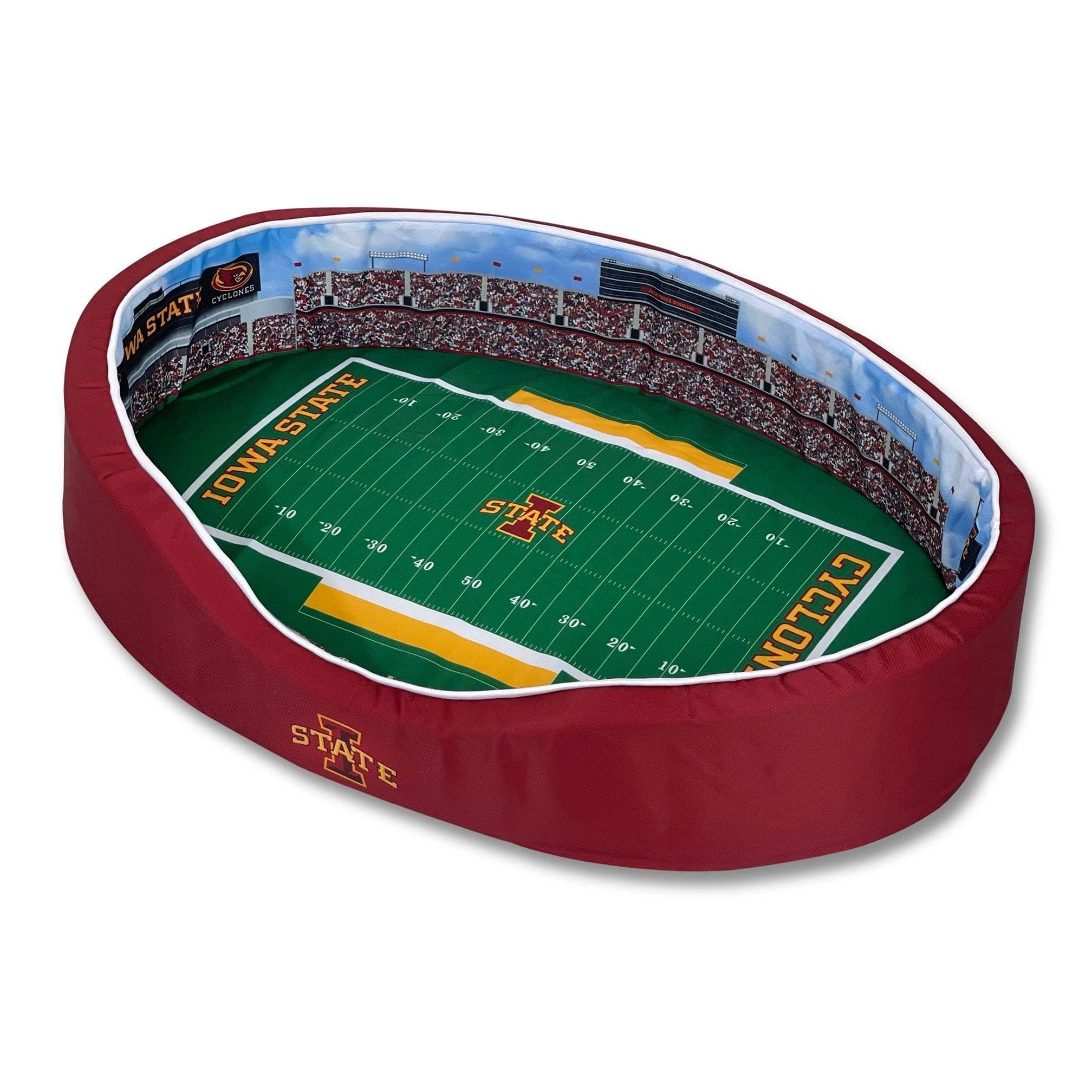 StadiumSpot Louisville Football Stadium Dog Bed - Authentic Cardinals  Graphics, Patented Design - Made from Durable, Eco-Friendly Materials -  Small